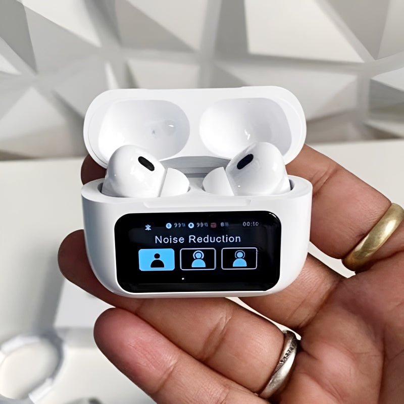 A9 Pro Earbuds Anc/enc Dauble Dark Tuch Screen Display Noise Reduction Wireless Earbuds - Favelane