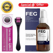 Pack of 2 FEG Hair Growth Spray Plus Derma Roller, Suitable For Both Men and Women - Favelane