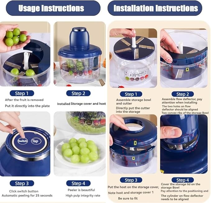 Portable Fruit Peeler Machine Wireless - Favelane