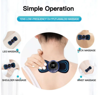 Mini Body Massager Pulse Neck Pain Relief Ems - Favelane
