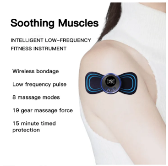 Mini Body Massager Pulse Neck Pain Relief Ems - Favelane