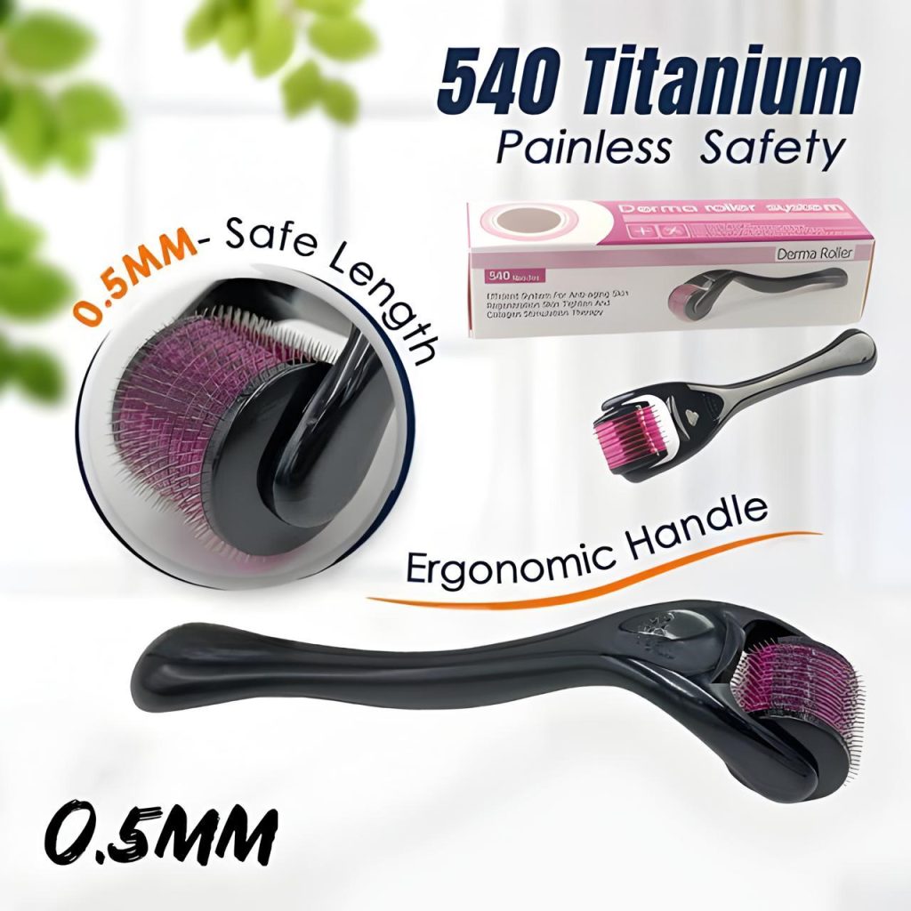 Skin Therapy Derma Roller With 540 Micro Needle - Favelane
