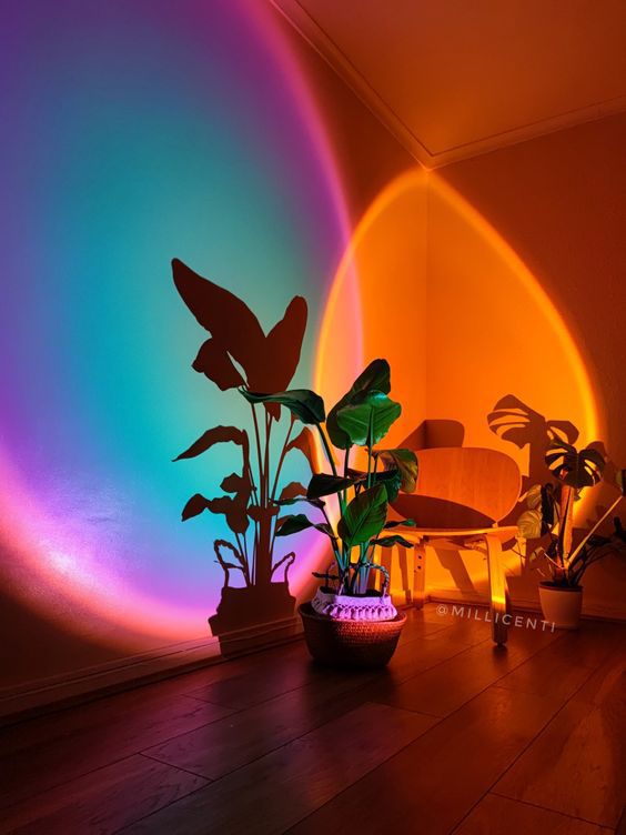 Sunset Lamp Multi Color With Remote - Favelane