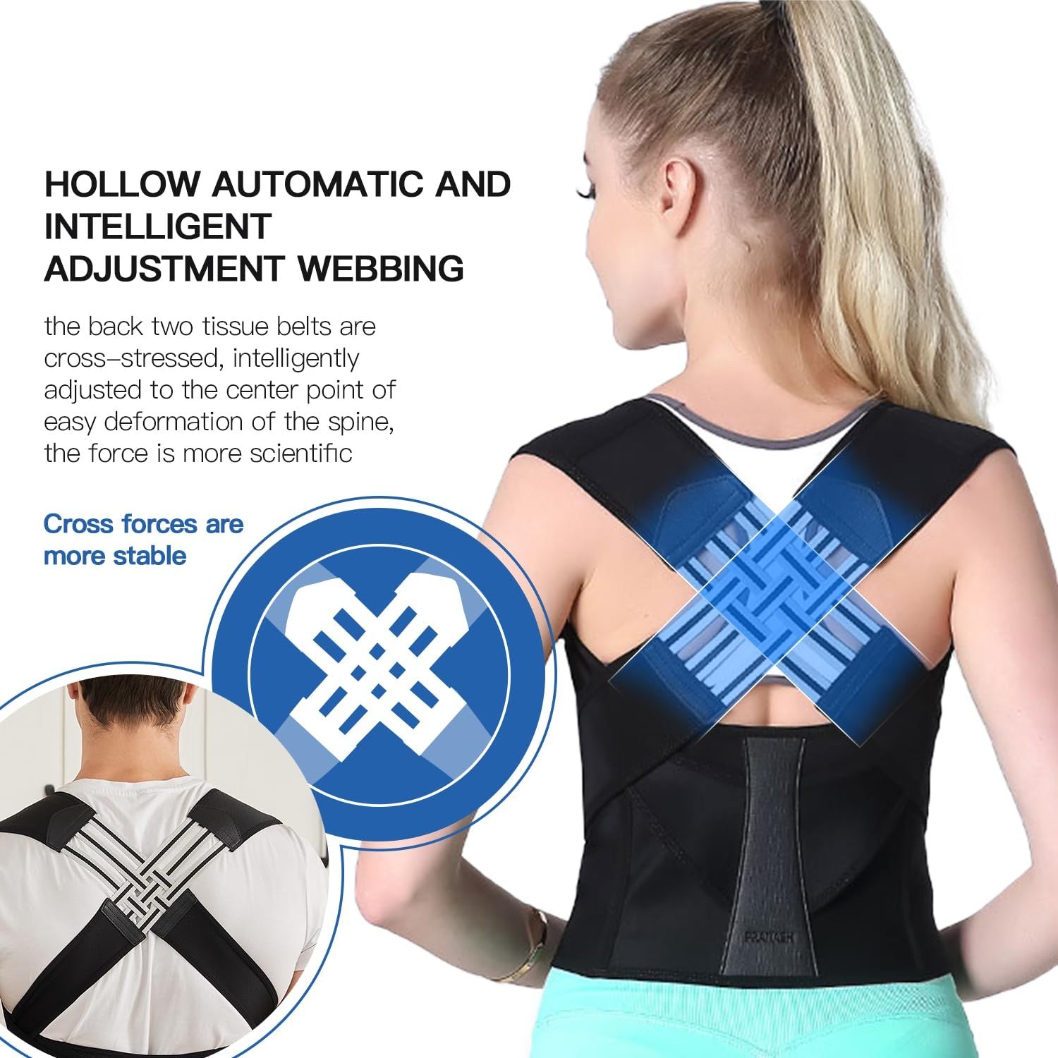 Adjustable Spine Back Support Posture Sensor - Favelane