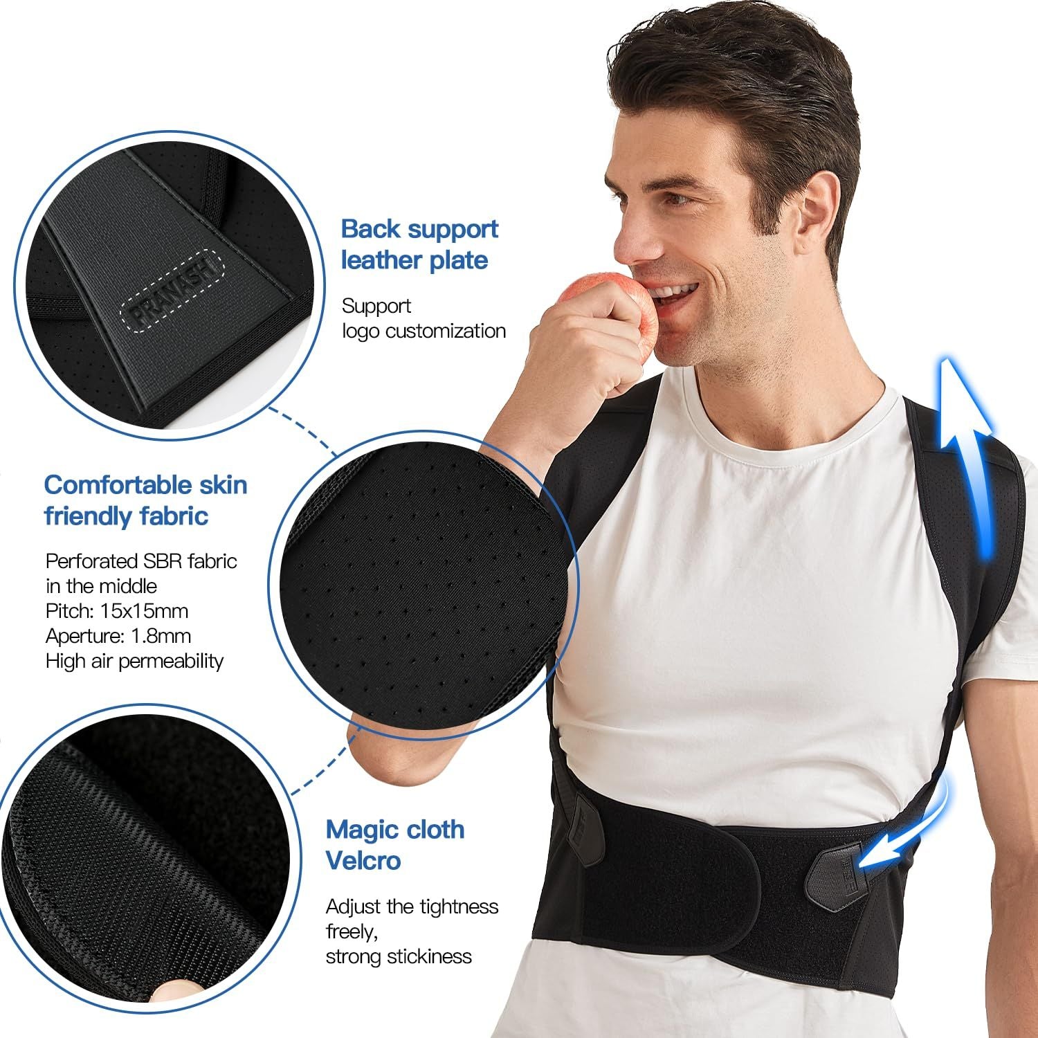 Adjustable Spine Back Support Posture Sensor - Favelane